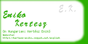 eniko kertesz business card